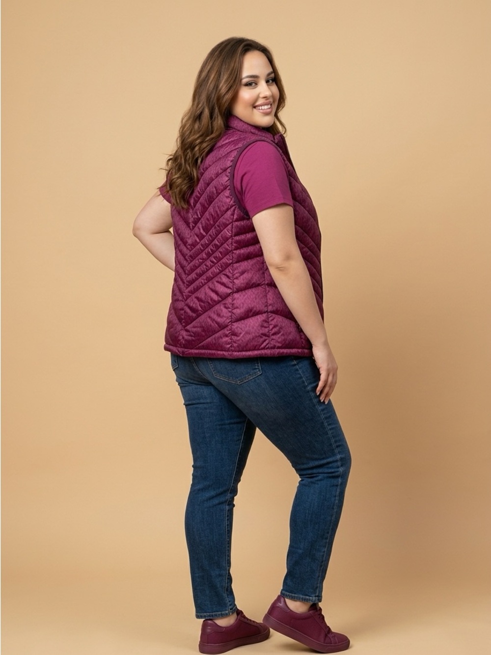 Michael Kors Packable Down Fill Puffer Vest - Picture 2 of 5